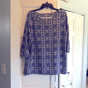 T by Talbots 100% cotton top - size 1x